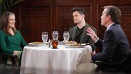 Diane (Susan Walters) and Jack (Peter Bergman) watch over Kyle (Michael Mealor) carefully on The Young and the Restless | Image: JPI